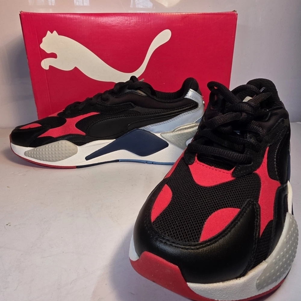 Puma Black and Red Sneakers